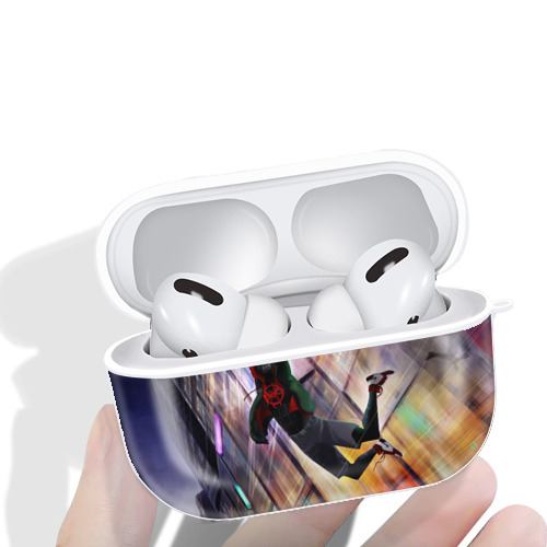 Spider Man スパイダーマン 【AirPods Pro用】ハードシェル保護ケース 耐衝撃・防指紋・カラビナ付き商品仕様
