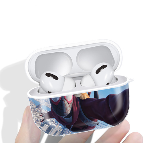 Spider Man スパイダーマン 【AirPods Pro用】ハードシェル保護ケース 耐衝撃・防指紋・カラビナ付き商品仕様