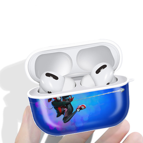 Spider Man スパイダーマン 【AirPods Pro用】ハードシェル保護ケース 耐衝撃・防指紋・カラビナ付き商品仕様