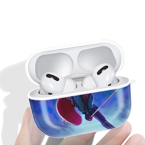 Spider Man スパイダーマン 【AirPods Pro用】ハードシェル保護ケース 耐衝撃・防指紋・カラビナ付き商品仕様