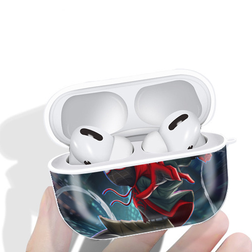 Spider Man スパイダーマン 【AirPods Pro用】ハードシェル保護ケース 耐衝撃・防指紋・カラビナ付き商品仕様