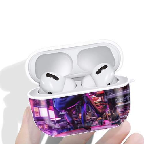 Spider Man スパイダーマン 【AirPods Pro用】ハードシェル保護ケース 耐衝撃・防指紋・カラビナ付き商品仕様
