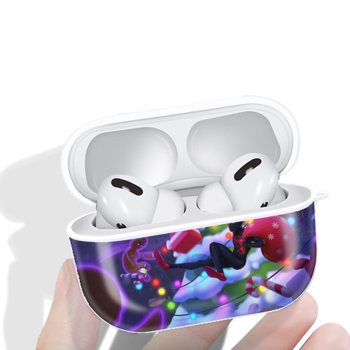 Spider Man スパイダーマン 【AirPods Pro用】ハードシェル保護ケース 耐衝撃・防指紋・カラビナ付き商品仕様