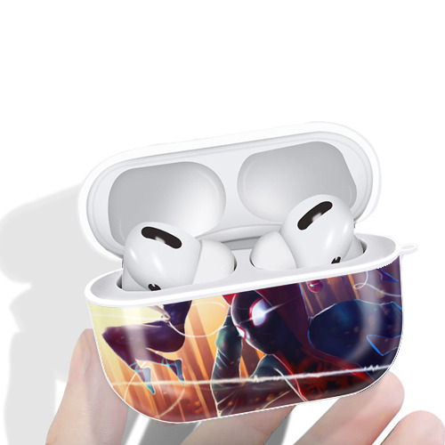 Spider Man スパイダーマン 【AirPods Pro用】ハードシェル保護ケース 耐衝撃・防指紋・カラビナ付き商品仕様