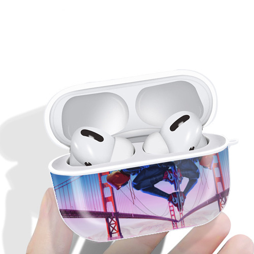Spider Man スパイダーマン 【AirPods Pro用】ハードシェル保護ケース 耐衝撃・防指紋・カラビナ付き商品仕様