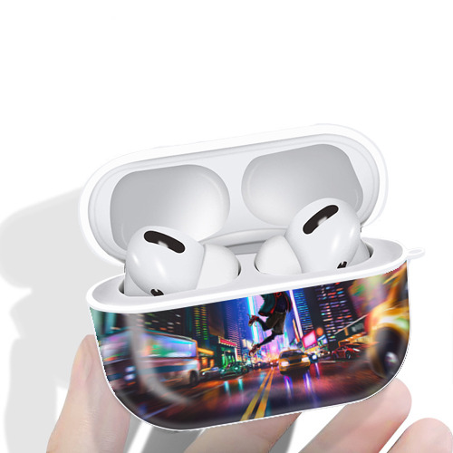 Spider Man スパイダーマン 【AirPods Pro用】ハードシェル保護ケース 耐衝撃・防指紋・カラビナ付き商品仕様