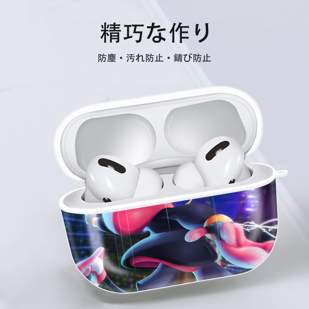 Spider Man スパイダーマン 【AirPods Pro用】ハードシェル保護ケース 耐衝撃・防指紋・カラビナ付き商品仕様