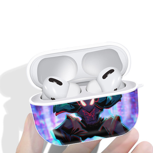 Spider Man スパイダーマン 【AirPods Pro用】ハードシェル保護ケース 耐衝撃・防指紋・カラビナ付き商品仕様