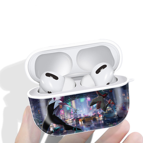 Spider Man スパイダーマン 【AirPods Pro用】ハードシェル保護ケース 耐衝撃・防指紋・カラビナ付き商品仕様
