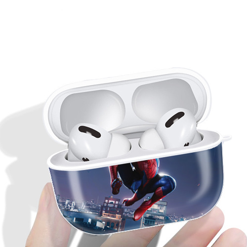 Spider Man スパイダーマン 【AirPods Pro用】ハードシェル保護ケース 耐衝撃・防指紋・カラビナ付き商品仕様