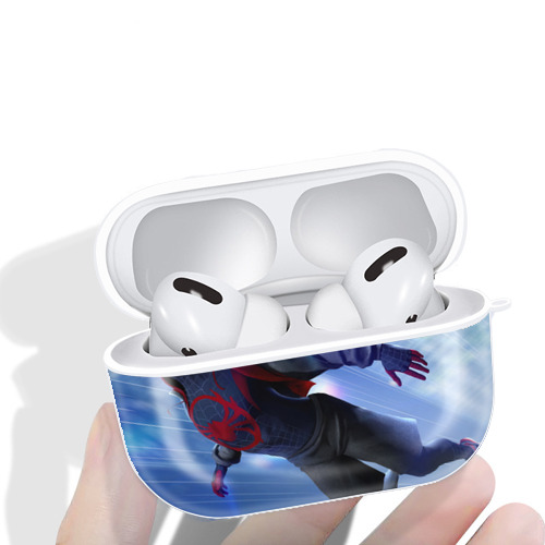Spider Man スパイダーマン 【AirPods Pro用】ハードシェル保護ケース 耐衝撃・防指紋・カラビナ付き商品仕様