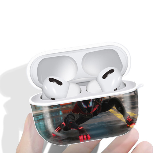 Spider Man スパイダーマン 【AirPods Pro用】ハードシェル保護ケース 耐衝撃・防指紋・カラビナ付き商品仕様