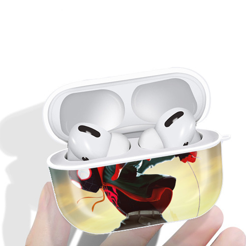 Spider Man スパイダーマン 【AirPods Pro用】ハードシェル保護ケース 耐衝撃・防指紋・カラビナ付き商品仕様