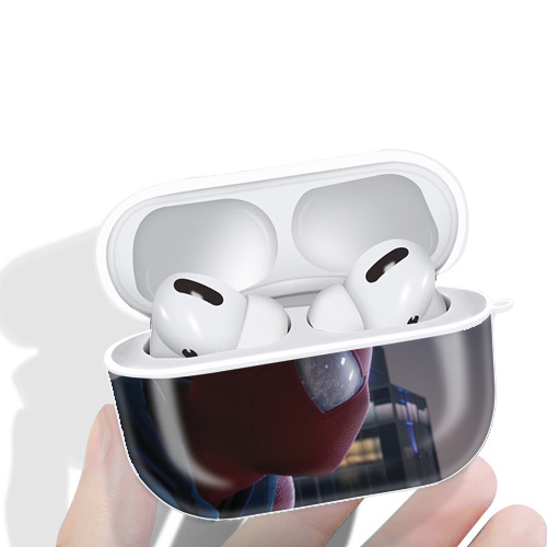 Spider Man スパイダーマン 【AirPods Pro用】ハードシェル保護ケース 耐衝撃・防指紋・カラビナ付き商品仕様
