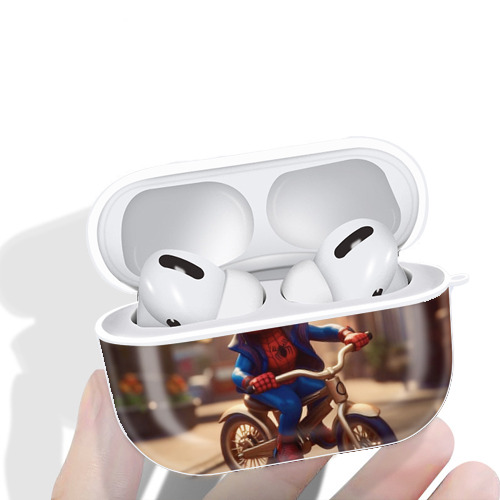 Spider Man スパイダーマン 【AirPods Pro用】ハードシェル保護ケース 耐衝撃・防指紋・カラビナ付き商品仕様
