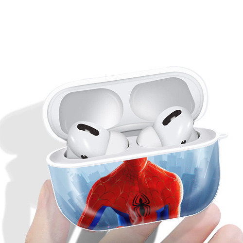 Spider Man スパイダーマン 【AirPods Pro用】ハードシェル保護ケース 耐衝撃・防指紋・カラビナ付き商品仕様