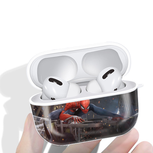 Spider Man スパイダーマン 【AirPods Pro用】ハードシェル保護ケース 耐衝撃・防指紋・カラビナ付き商品仕様
