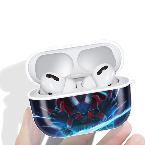 Spider Man スパイダーマン 【AirPods Pro用】ハードシェル保護ケース 耐衝撃・防指紋・カラビナ付き商品仕様