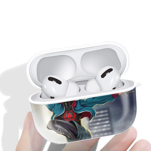 Spider Man スパイダーマン 【AirPods Pro用】ハードシェル保護ケース 耐衝撃・防指紋・カラビナ付き商品仕様