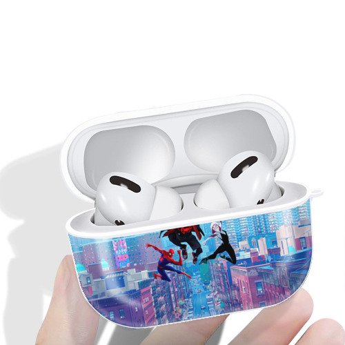 Spider Man スパイダーマン 【AirPods Pro用】ハードシェル保護ケース 耐衝撃・防指紋・カラビナ付き商品仕様