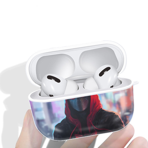 Spider Man スパイダーマン 【AirPods Pro用】ハードシェル保護ケース 耐衝撃・防指紋・カラビナ付き商品仕様