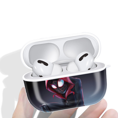 Spider Man スパイダーマン 【AirPods Pro用】ハードシェル保護ケース 耐衝撃・防指紋・カラビナ付き商品仕様
