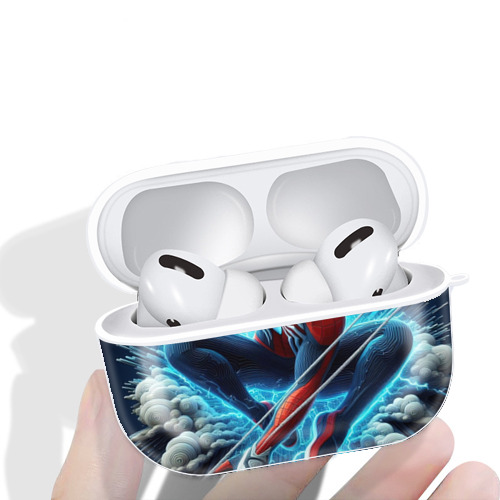 Spider Man スパイダーマン 【AirPods Pro用】ハードシェル保護ケース 耐衝撃・防指紋・カラビナ付き商品仕様