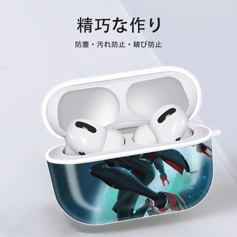 Spider Man スパイダーマン 【AirPods Pro用】ハードシェル保護ケース 耐衝撃・防指紋・カラビナ付き商品仕様