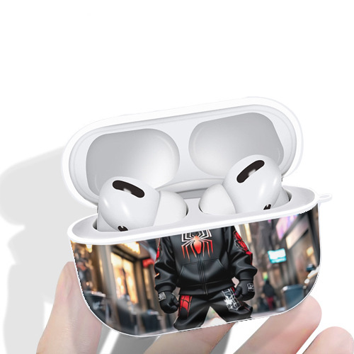 Spider Man スパイダーマン 【AirPods Pro用】ハードシェル保護ケース 耐衝撃・防指紋・カラビナ付き商品仕様