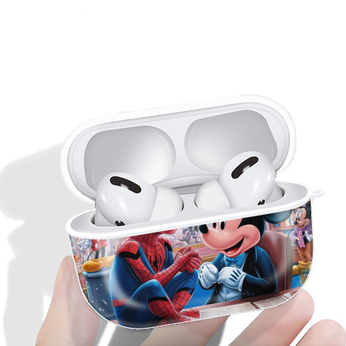 Spider Man スパイダーマン 【AirPods Pro用】ハードシェル保護ケース 耐衝撃・防指紋・カラビナ付き商品仕様