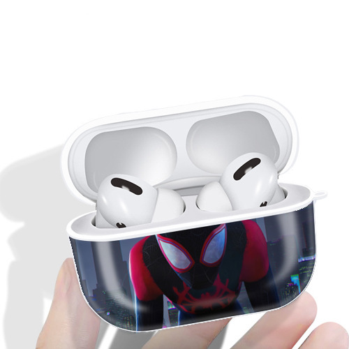 Spider Man スパイダーマン 【AirPods Pro用】ハードシェル保護ケース 耐衝撃・防指紋・カラビナ付き商品仕様