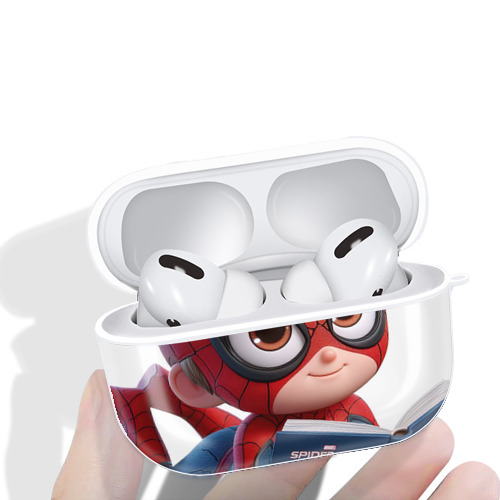 Spider Man スパイダーマン 【AirPods Pro用】ハードシェル保護ケース 耐衝撃・防指紋・カラビナ付き商品仕様