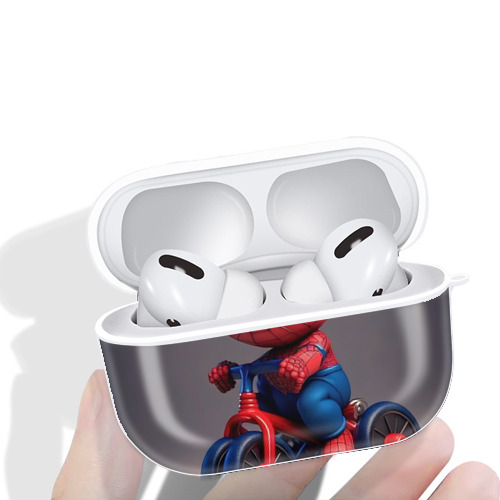 Spider Man スパイダーマン 【AirPods Pro用】ハードシェル保護ケース 耐衝撃・防指紋・カラビナ付き商品仕様