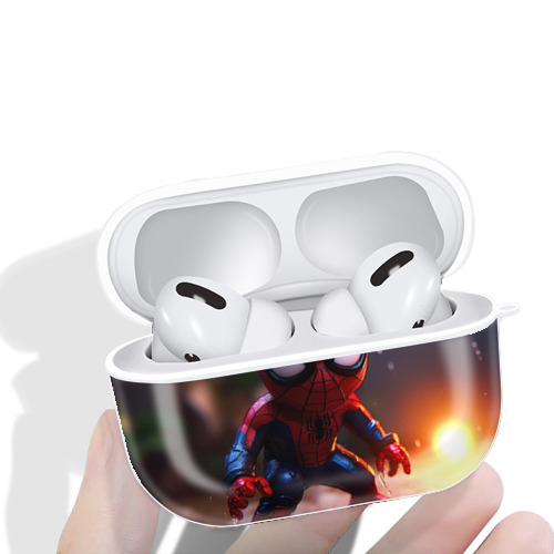 Spider Man スパイダーマン 【AirPods Pro用】ハードシェル保護ケース 耐衝撃・防指紋・カラビナ付き商品仕様