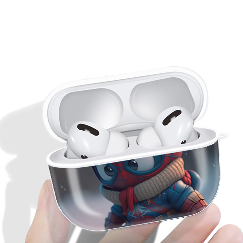 Spider Man スパイダーマン 【AirPods Pro用】ハードシェル保護ケース 耐衝撃・防指紋・カラビナ付き商品仕様