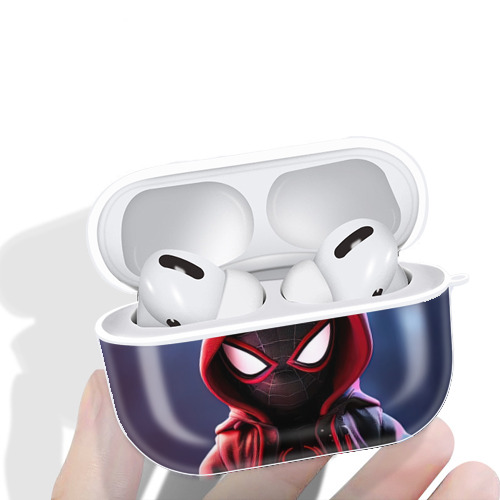 Spider Man スパイダーマン 【AirPods Pro用】ハードシェル保護ケース 耐衝撃・防指紋・カラビナ付き商品仕様