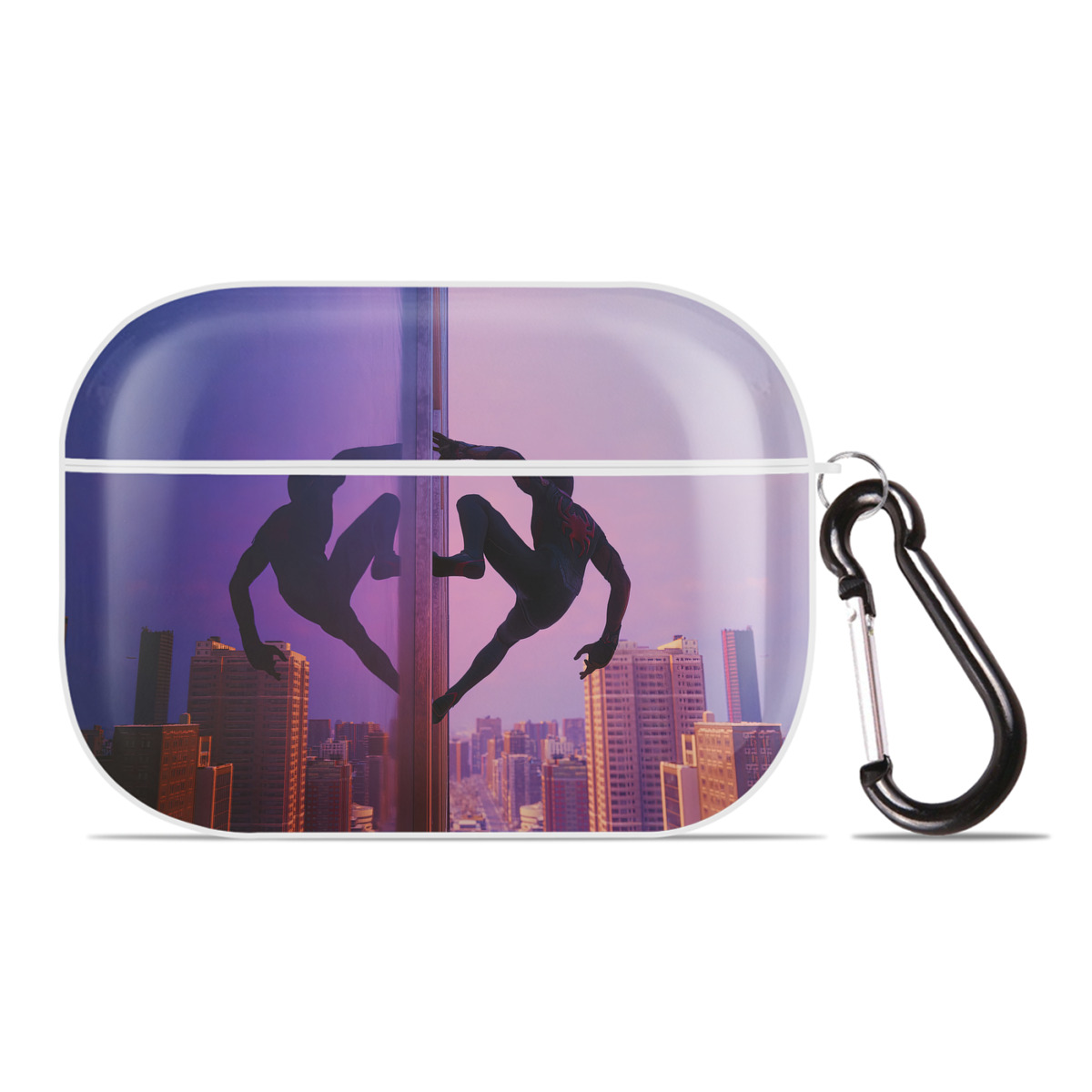 （画像用） Spider Man スパイダーマン 【AirPods Pro用】ハードシェル保護ケース 耐衝撃・防指紋・カラビナ付き商品仕様