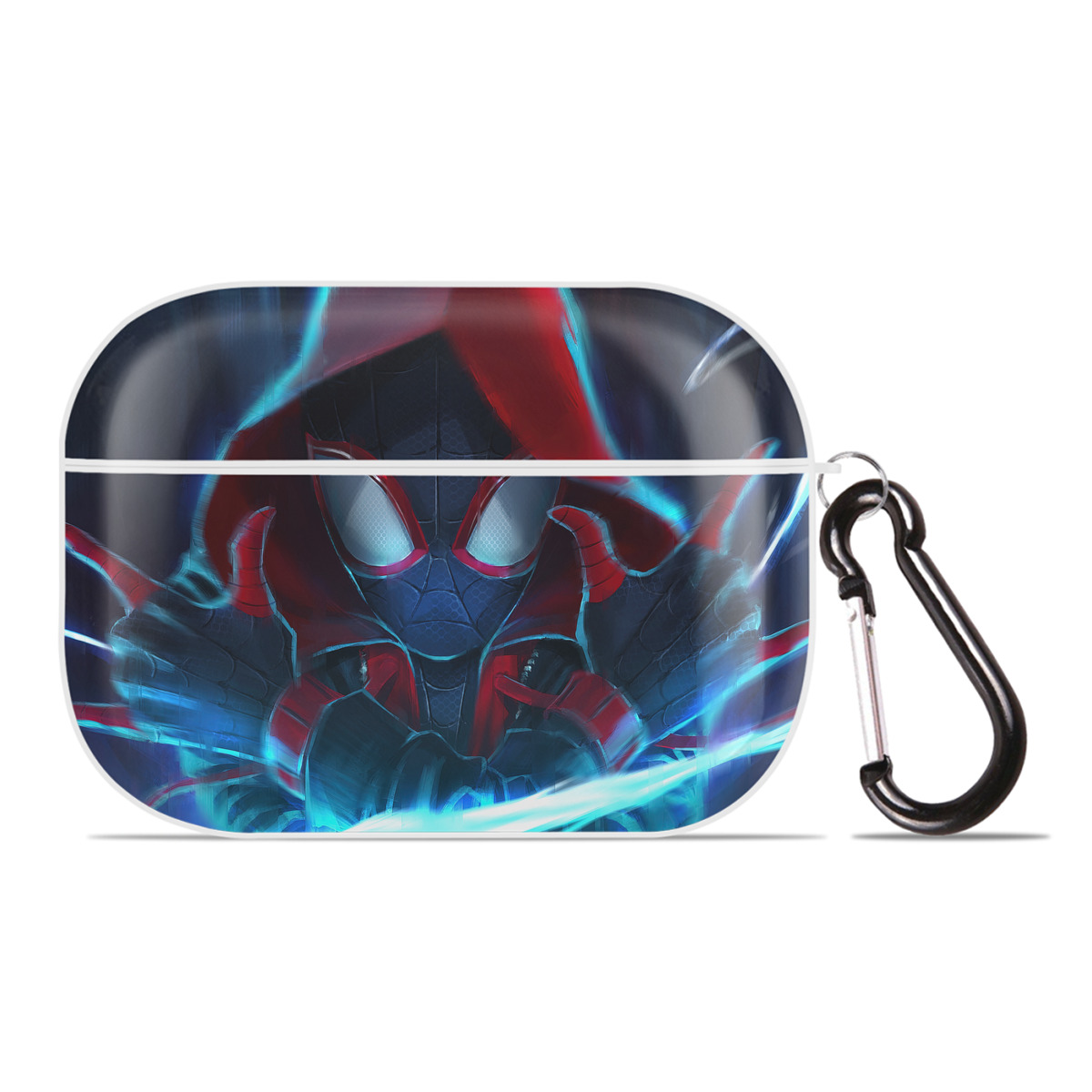 （画像用） Spider Man スパイダーマン 【AirPods Pro用】ハードシェル保護ケース 耐衝撃・防指紋・カラビナ付き商品仕様