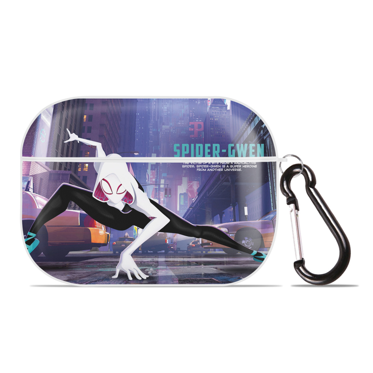 （画像用） Spider Man スパイダーマン 【AirPods Pro用】ハードシェル保護ケース 耐衝撃・防指紋・カラビナ付き商品仕様