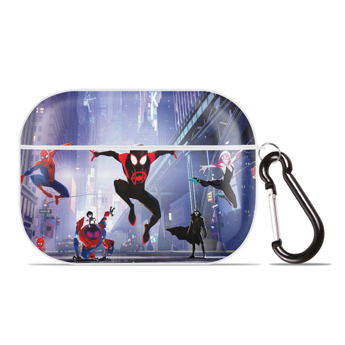 （画像用） Spider Man スパイダーマン 【AirPods Pro用】ハードシェル保護ケース 耐衝撃・防指紋・カラビナ付き商品仕様
