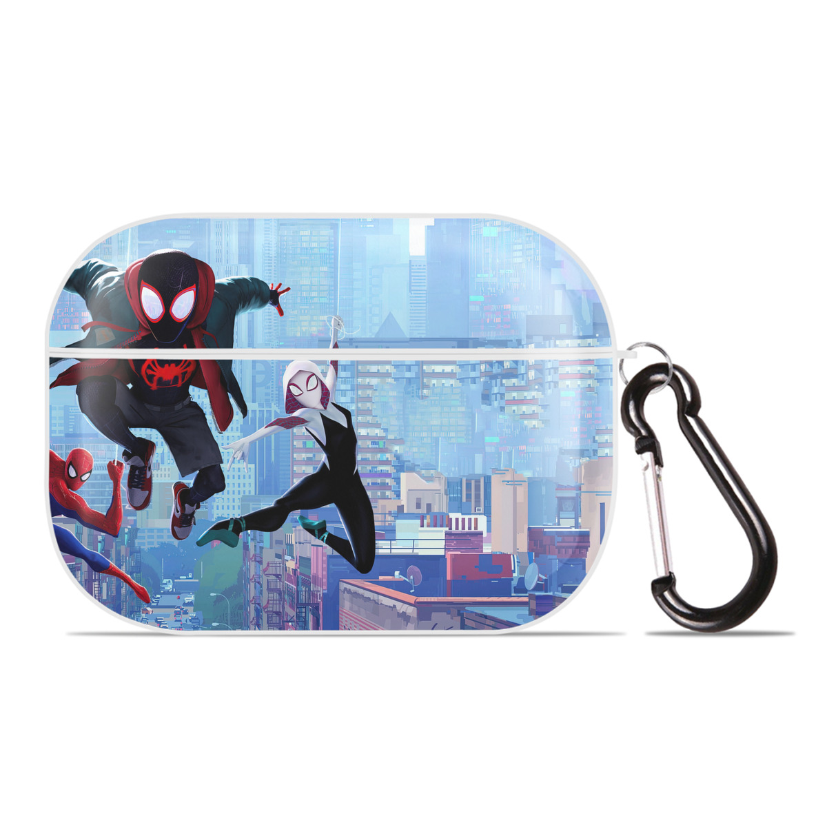 （画像用） Spider Man スパイダーマン 【AirPods Pro用】ハードシェル保護ケース 耐衝撃・防指紋・カラビナ付き商品仕様