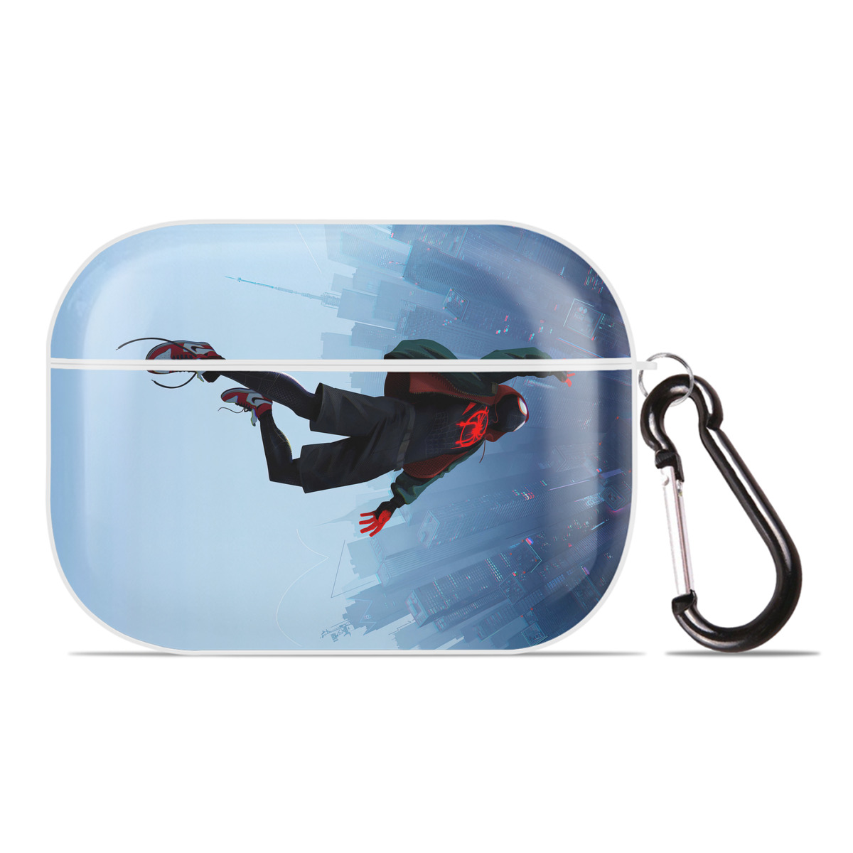 （画像用） Spider Man スパイダーマン 【AirPods Pro用】ハードシェル保護ケース 耐衝撃・防指紋・カラビナ付き商品仕様