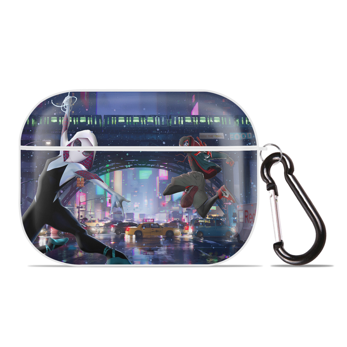 （画像用） Spider Man スパイダーマン 【AirPods Pro用】ハードシェル保護ケース 耐衝撃・防指紋・カラビナ付き商品仕様