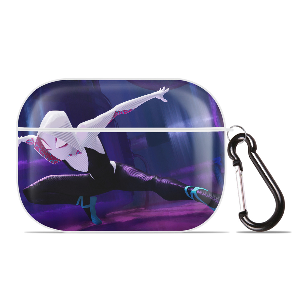 （画像用） Spider Man スパイダーマン 【AirPods Pro用】ハードシェル保護ケース 耐衝撃・防指紋・カラビナ付き商品仕様