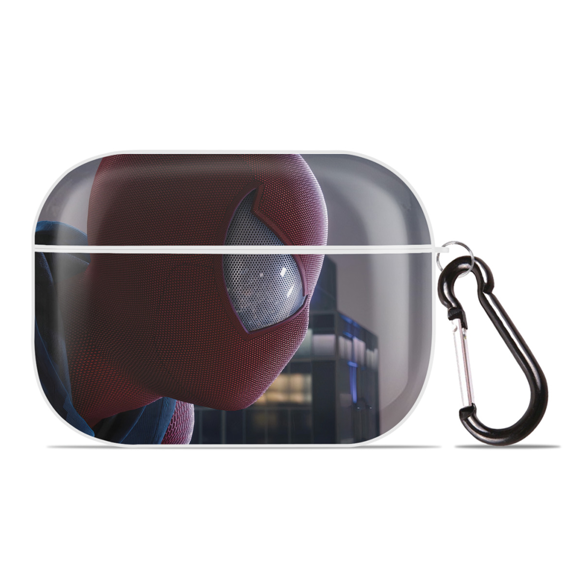 （画像用） Spider Man スパイダーマン 【AirPods Pro用】ハードシェル保護ケース 耐衝撃・防指紋・カラビナ付き商品仕様