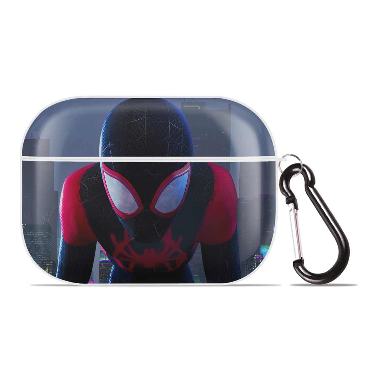（画像用） Spider Man スパイダーマン 【AirPods Pro用】ハードシェル保護ケース 耐衝撃・防指紋・カラビナ付き商品仕様