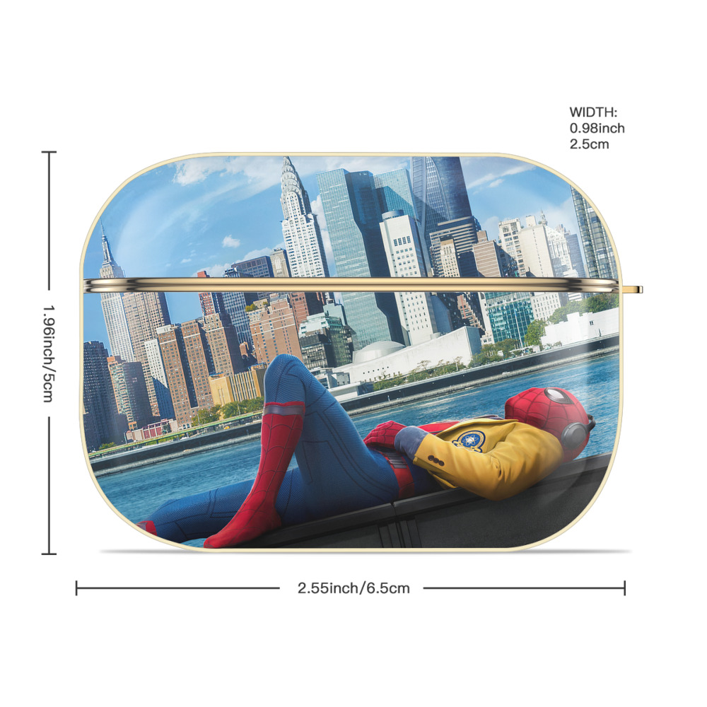 Spider Man スパイダーマン 【AirPods Pro用】ハードシェル保護ケース｜耐衝撃・防指紋・カラビナ付き商品仕様
