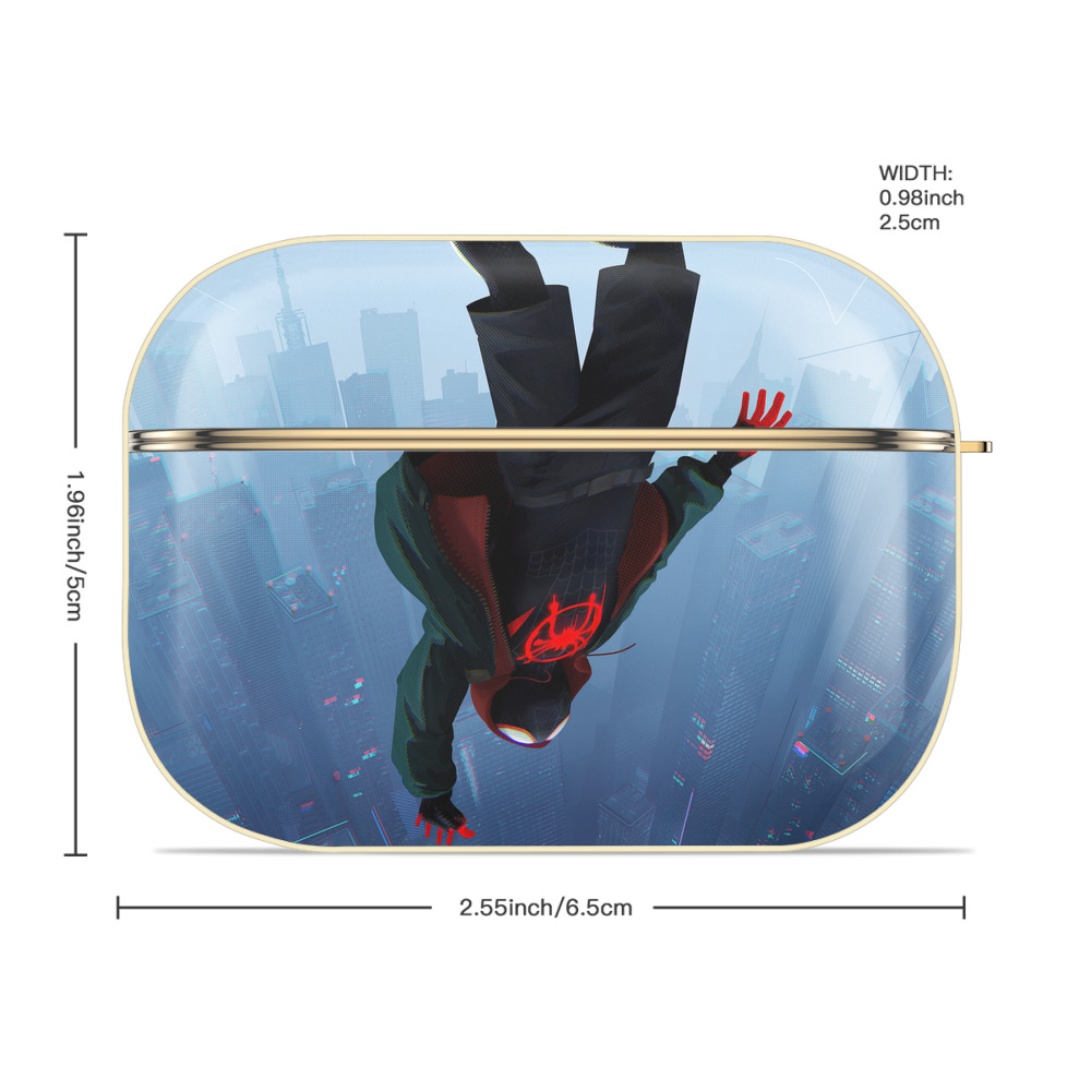 Spider Man スパイダーマン 【AirPods Pro用】ハードシェル保護ケース｜耐衝撃・防指紋・カラビナ付き商品仕様