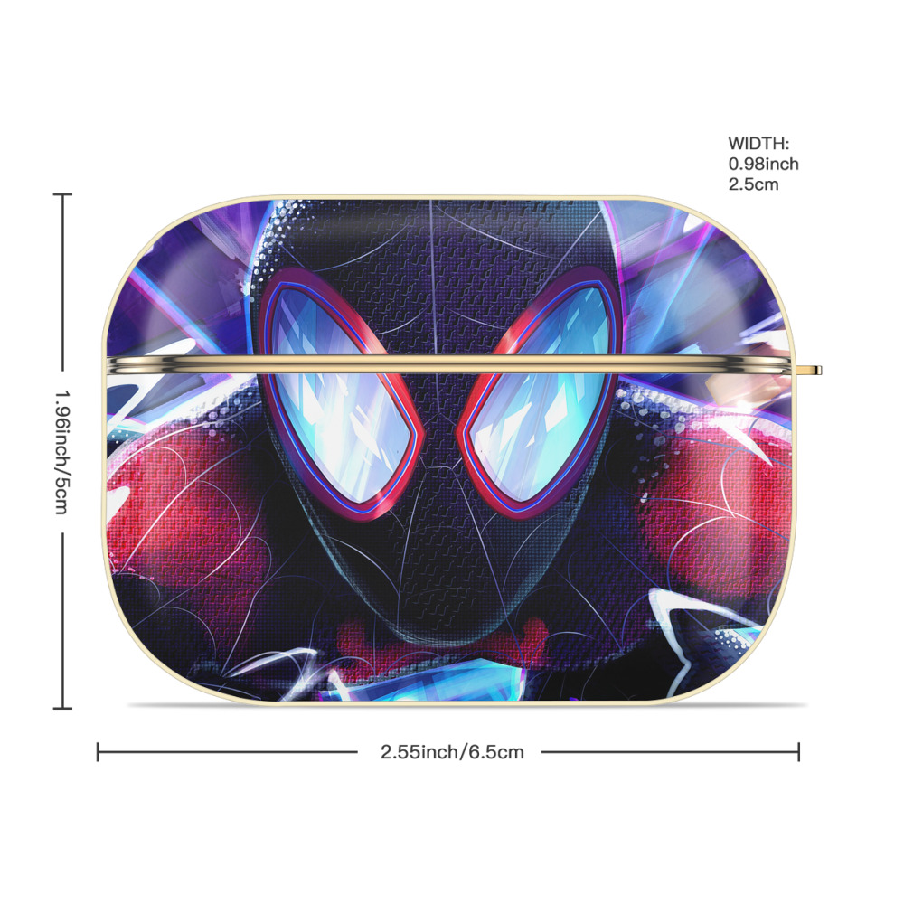 Spider Man スパイダーマン 【AirPods Pro用】ハードシェル保護ケース｜耐衝撃・防指紋・カラビナ付き商品仕様
