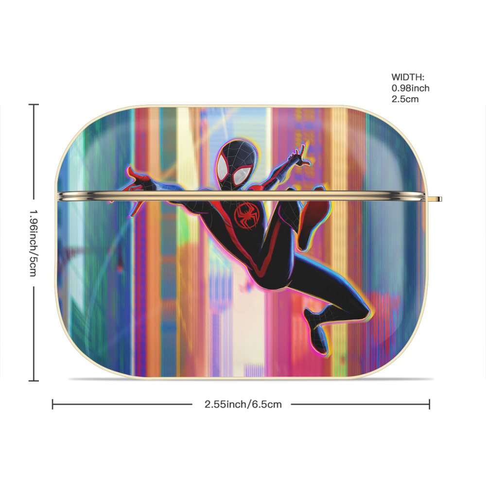 Spider Man スパイダーマン 【AirPods Pro用】ハードシェル保護ケース｜耐衝撃・防指紋・カラビナ付き商品仕様